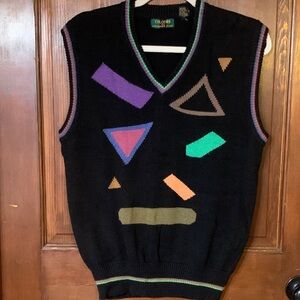 80’s 90’s Y2K COLOURS BY ALEXANDER JULIAN ABSTRACT GEOMETRIC MODERNIST VEST
